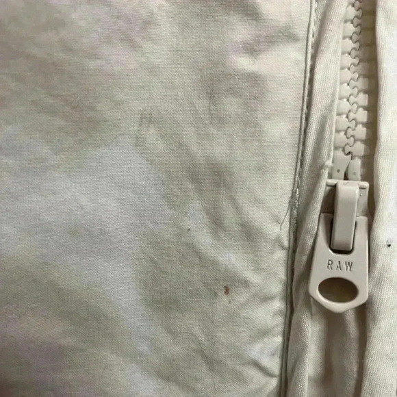 G Star  Raw Long White Coat Size Medium - Picture 11 of 12